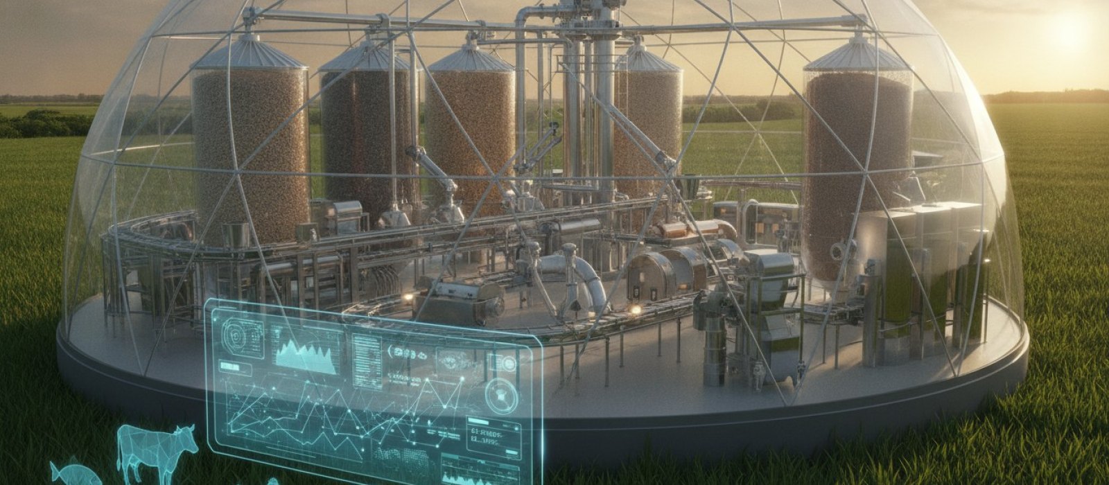 Usine de fabrication d'aliments pour animaux