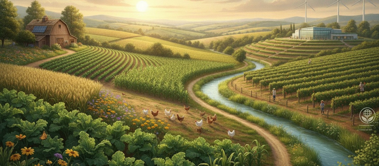 Exploitation agricole biologique et durable