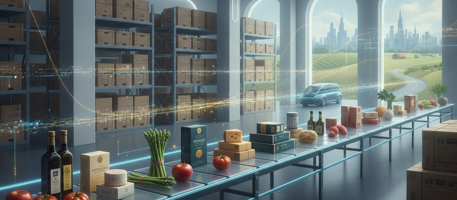 Rayons alimentaires et distribution de produits frais