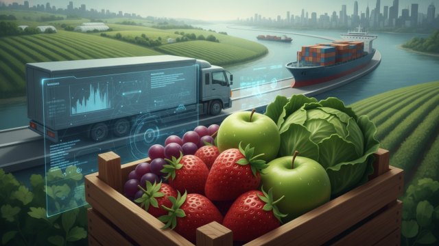 Fresh fruits and vegetables in retail distribution