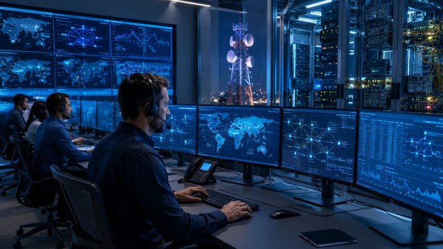 Équipe technique fournissant des services industriels