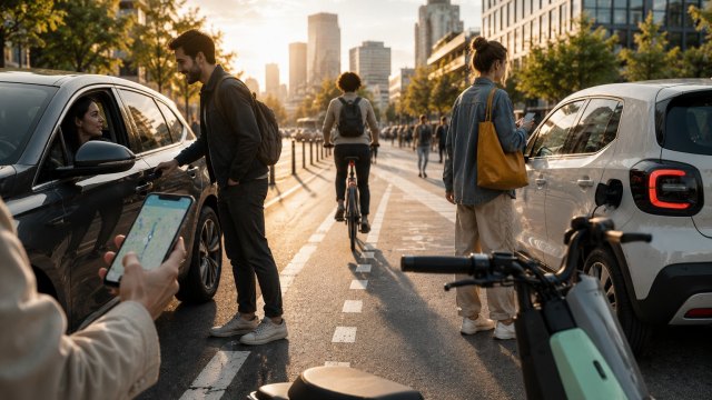 Navette urbaine à la demande desservant un quartier