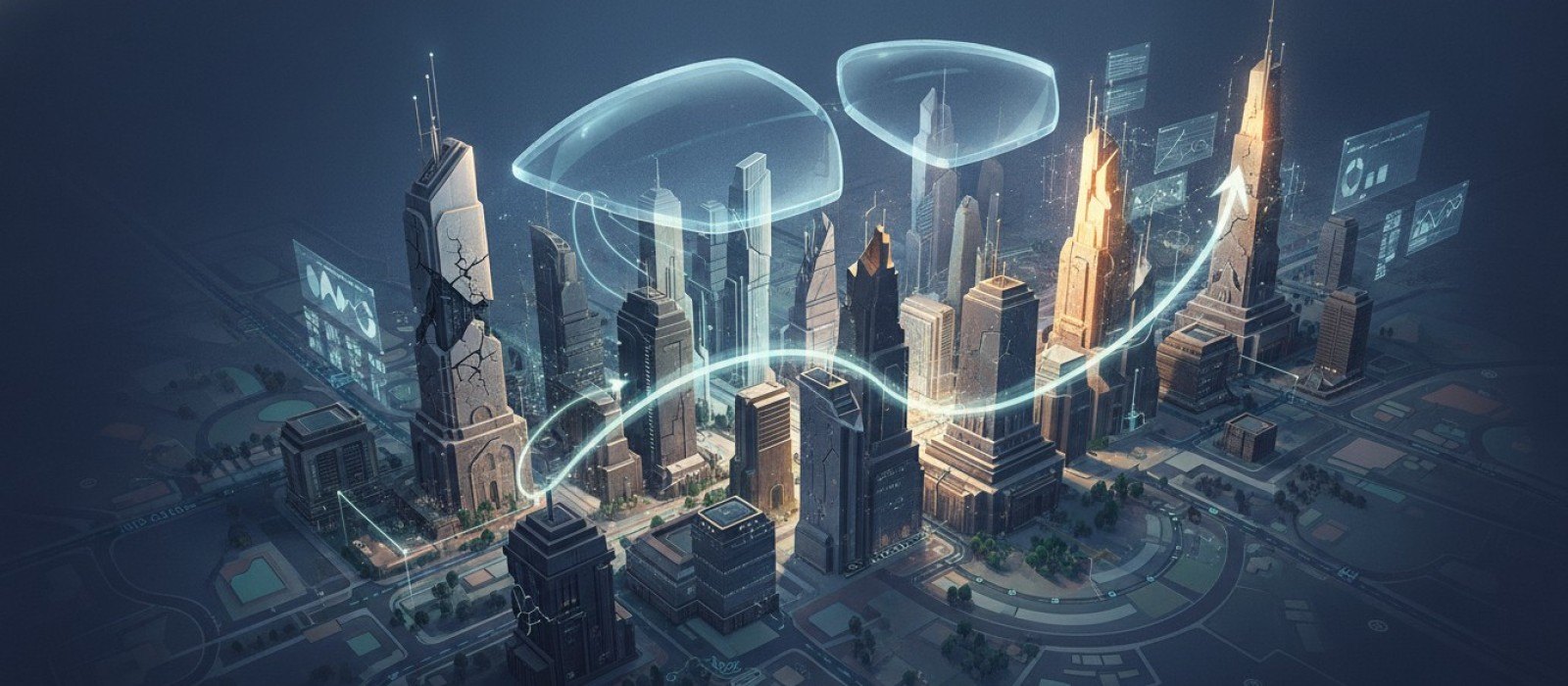 Couverture du rapport Panorama stratégique de l'immobilier commercial